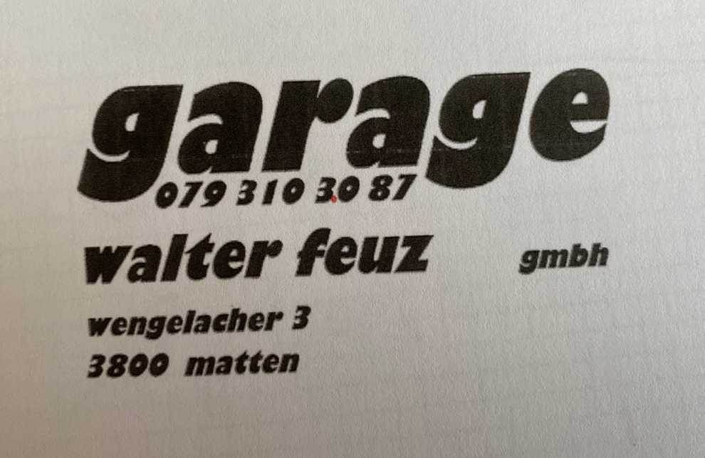 Garage Walter Feuz GmbH