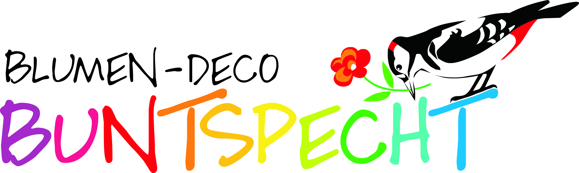 Blumen-Deco Buntspecht Tschan