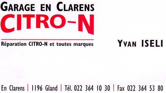 Garage En Clarens, Yvan Iseli