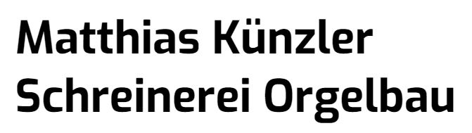 Schreinerei und Orgelbau - Künzler Matthias